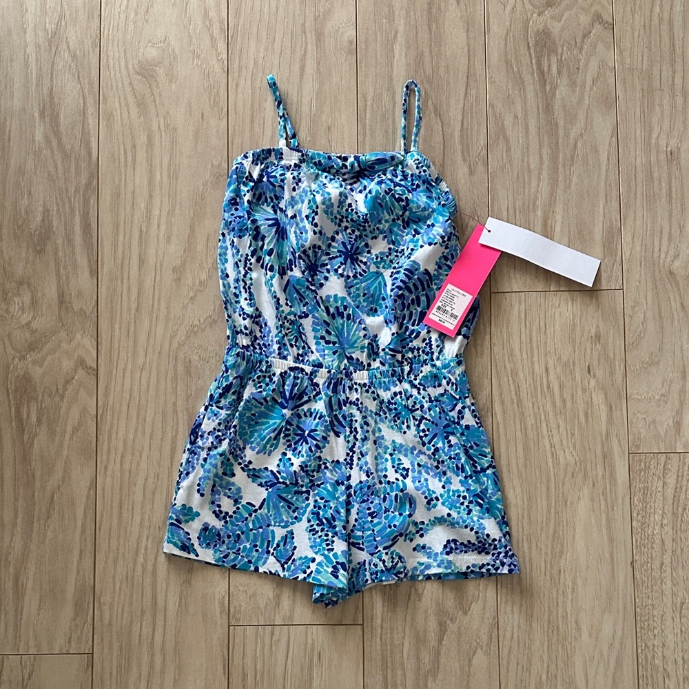 NWT Lilly Pulitzer Jaycee Romper in She’ll Me You Love Me Size Small (4T-5T)